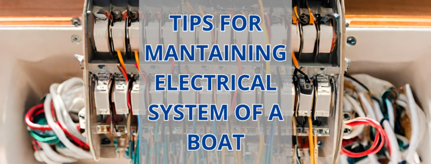 ELECTRICAL SYSTEM OF A BOAT